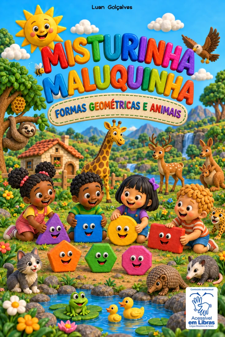 Capa do livro Formas Geométricas e Animais