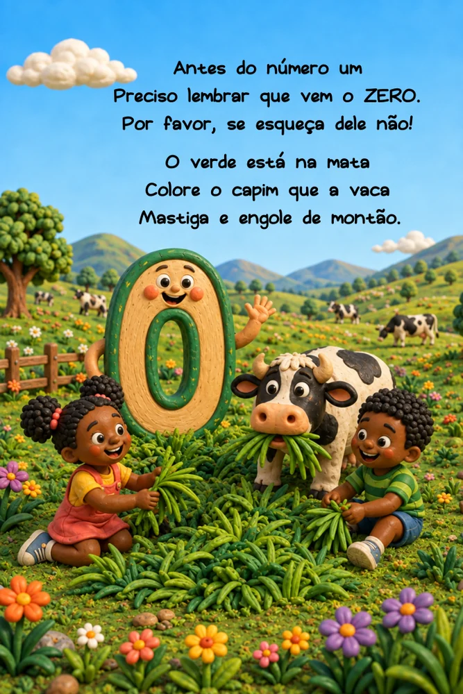 Página interna de Números e Cores