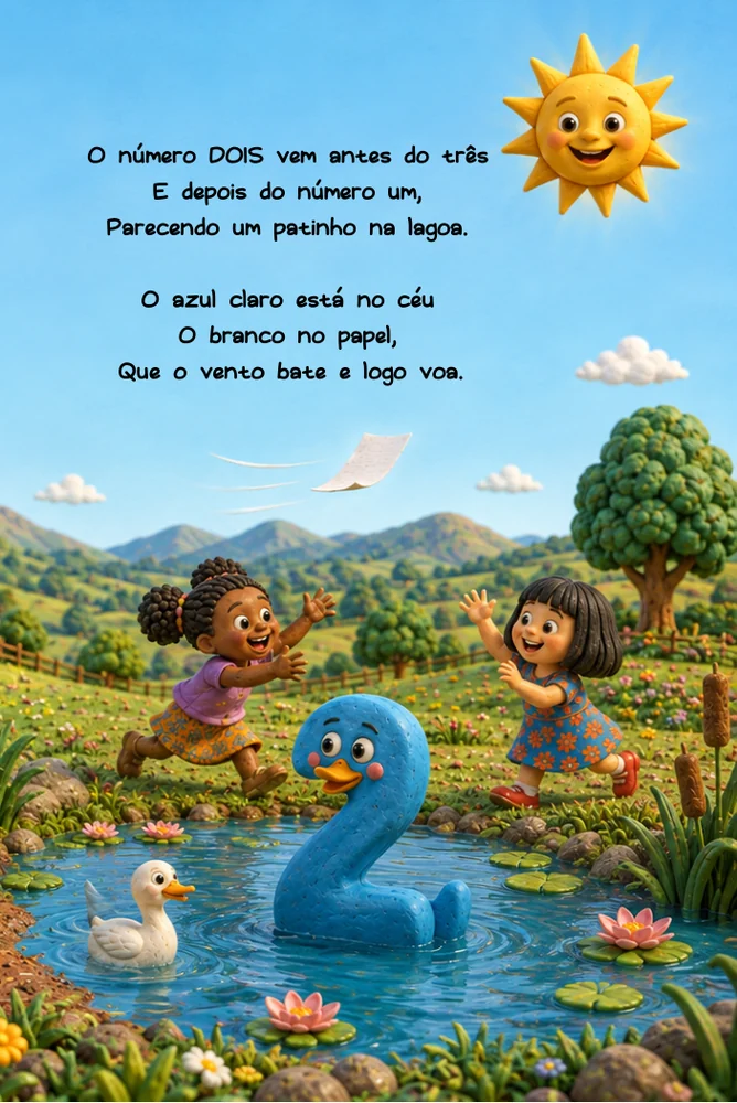 Página interna de Números e Cores