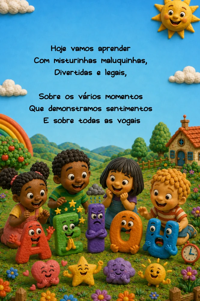 Página interna de Vogais e Sentimentos